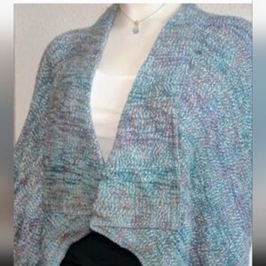 Chic Blue Women's Sweater Shrug